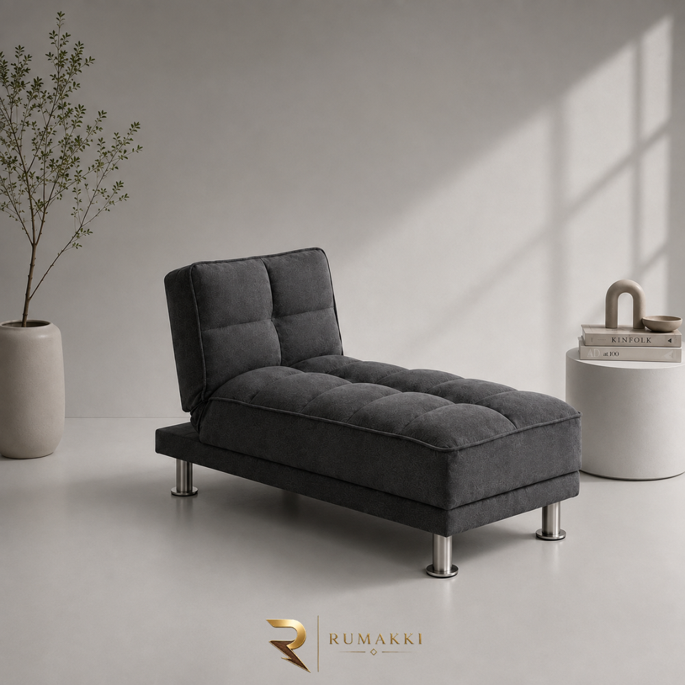 Sofa Bed Single Minimalis Premium - Hitam